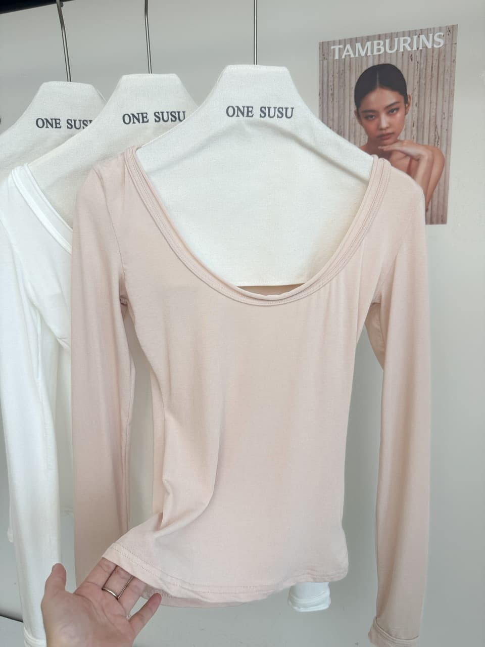 화이트 워터 여성 편안함 가면 t u 칼라 긴팔 티셔츠 여성 이른 가을 한 부서 느긋한 느슨함 센스 몸매 가꾸기 슬림해 보이는 맨위 상세 이미지 11