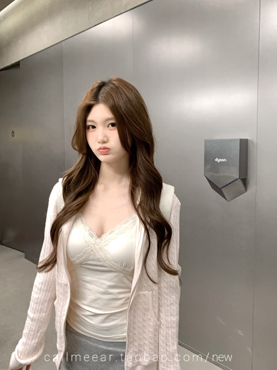 후드 꽈배기 모직물 오픈 가디건 오픈 가디건 여성 조기 가을 루즈핏 지퍼 스웨터 코트 상세 이미지 11