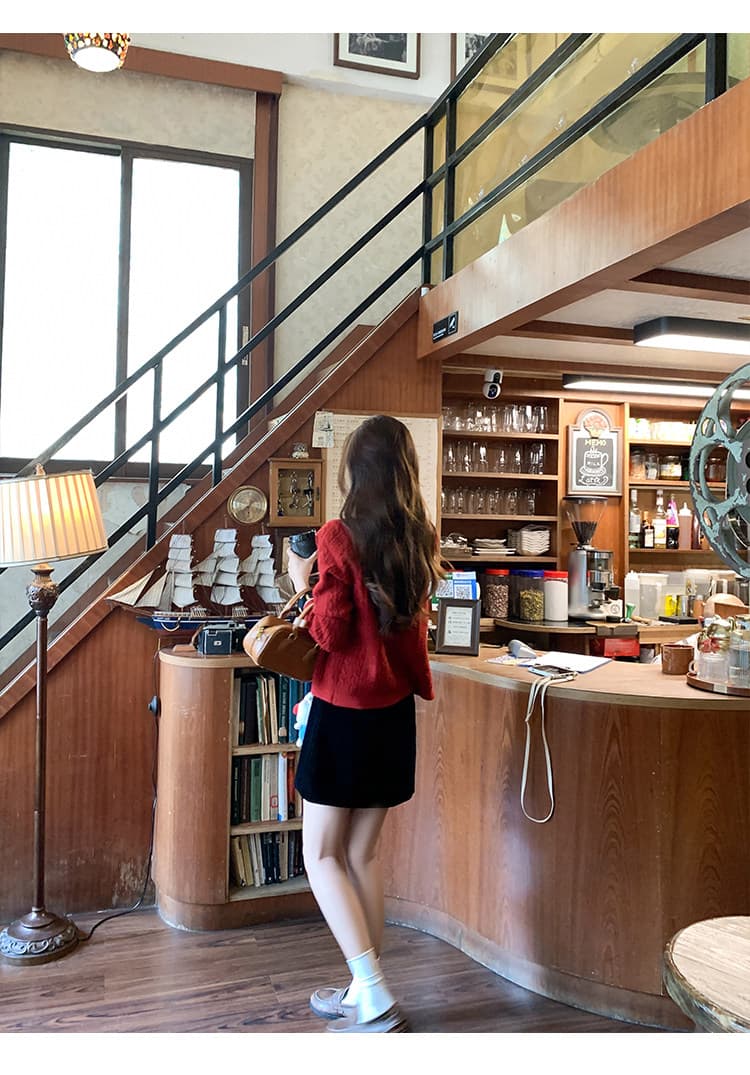 한 번 작은 짭짤한 한 부서 꽈배기 스웨터 여성 코트 가을 겨울철 루즈핏 느긋한 바람 작은 키 니트 오픈 가디건 맨위 상세 이미지 21