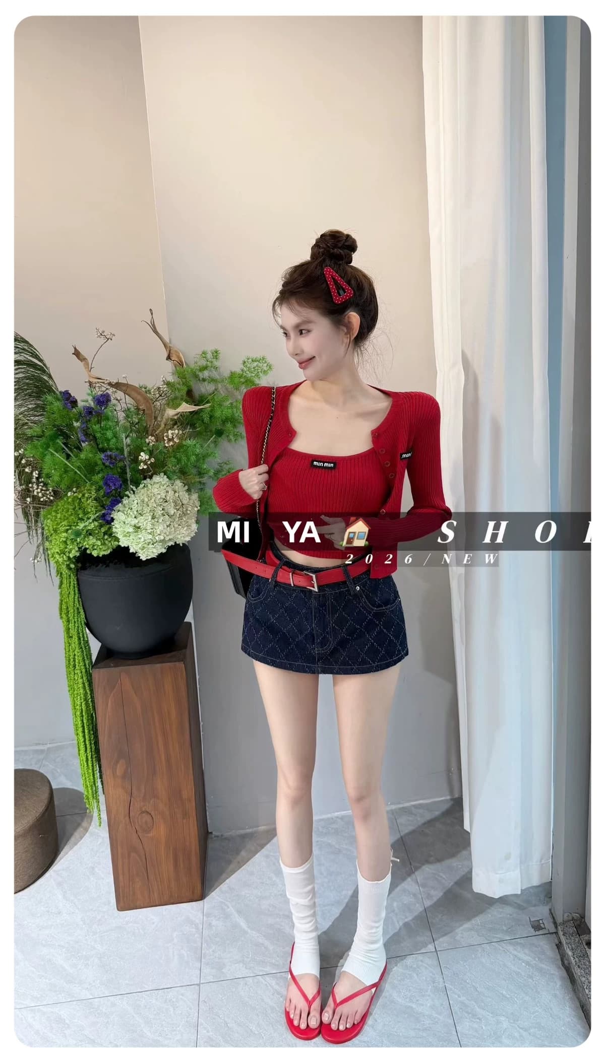 한 부서 부드러운 바람 세트 여성 뜨개질 오픈 가디건 투피스 세트 여름 새로운 디자인 센스 인사이드 가져 가라. 조끼 맨위 세트 상세 이미지 3