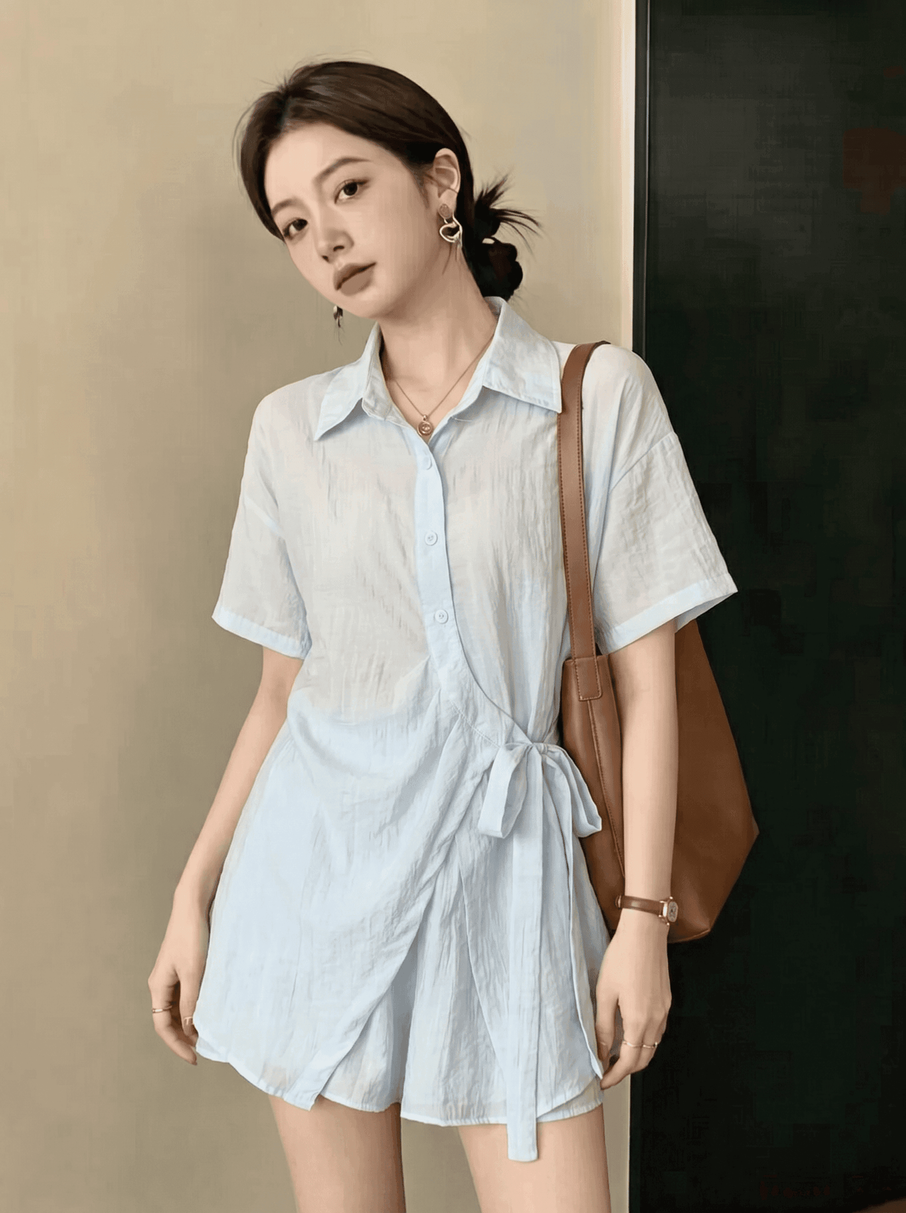 2026 여름 새로운 빅 사이즈 지방 mm 패션 품격 한국 스타일 다용도 미니멀리즘 캐주얼 슬림해 보이는 연령 감소 여성 세트
