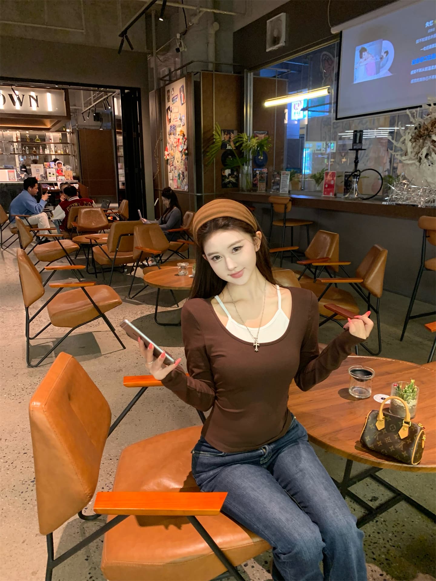 실사 순수한 욕망 섹시함 행침 목 V넥 티셔츠 여성 디자인 센스 페이크 레이어드 스택 착용 몸매 가꾸기 슬림해 보이는 맨위 3 색 상세 이미지 15