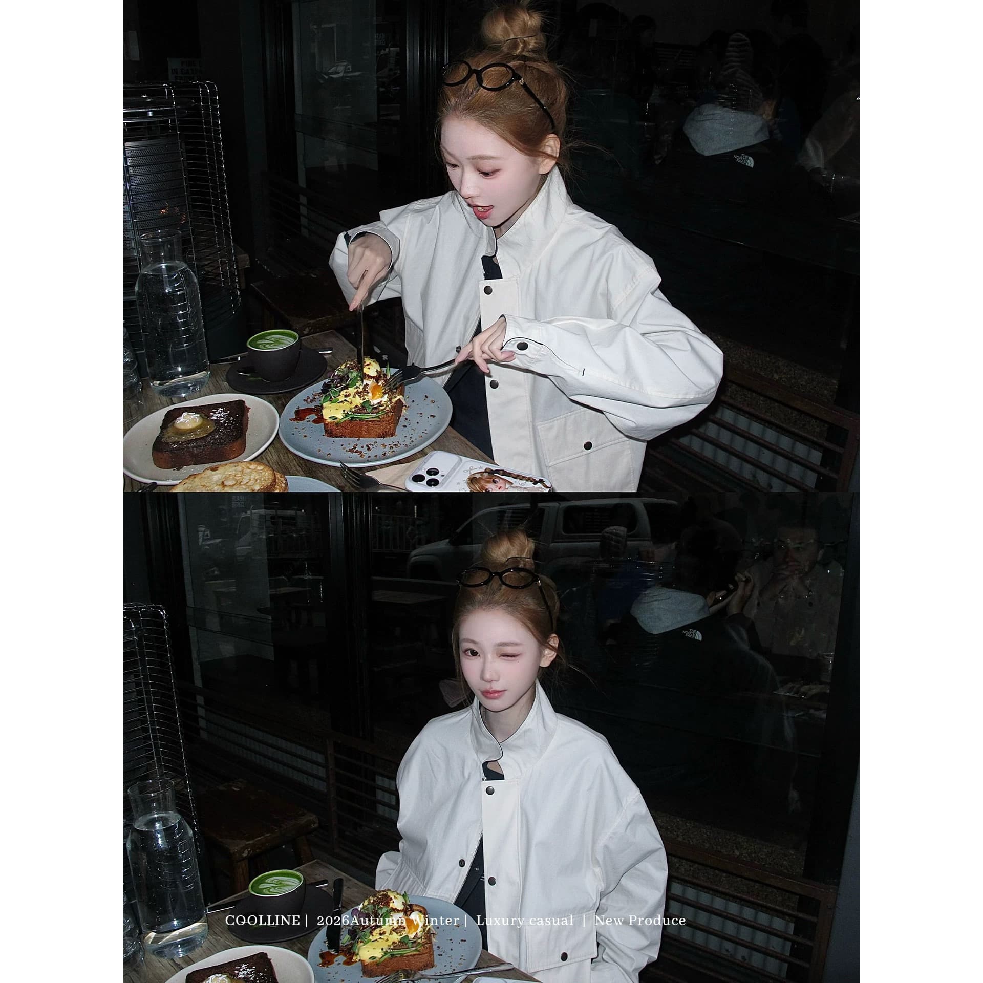 coolline 숲 희 사 소년 apr s 무거운 작업 센스 양면 착용 재킷 A Pu 루이 바람 이미지 5