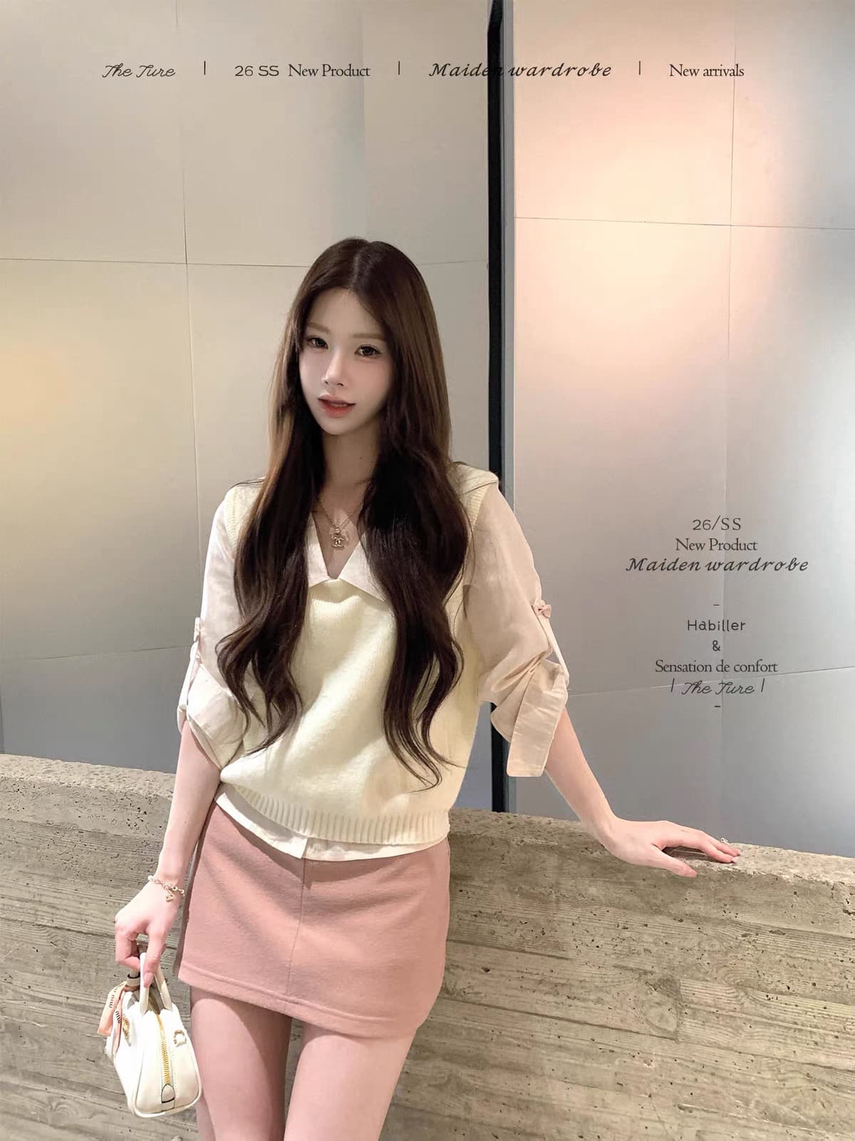 theture9.1 20 점 신제품 제한된 시간 회원 할인 소녀 부서 아마 셔츠 이미지 2