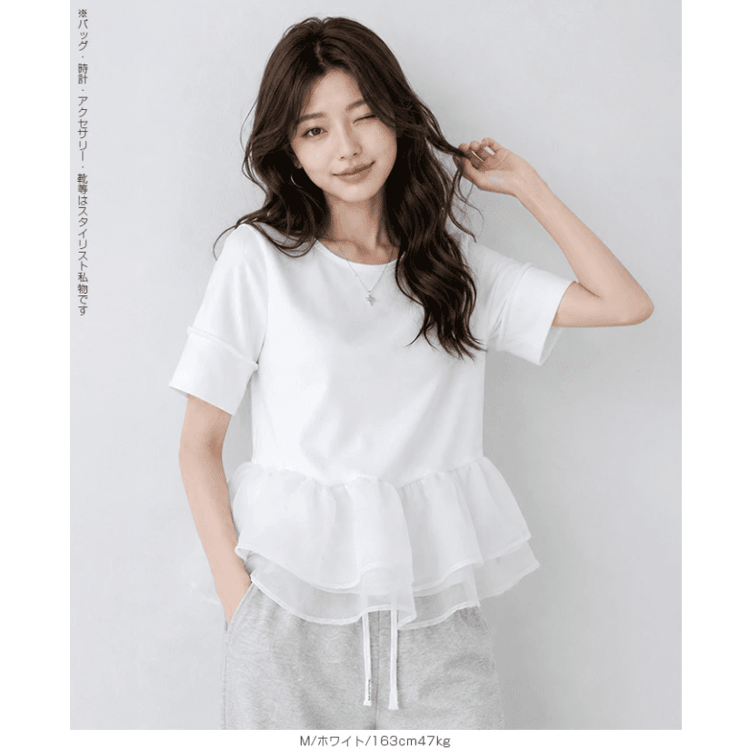 여름 새로운 품격 여름 디자인 센스 여성 패치워크 맨위 반팔 티셔츠 이미지 3