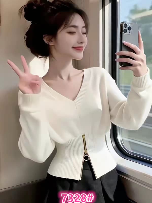 빛 럭셔리 작은 샤넬 스타일 품격 부드러운 찹쌀 지퍼 니트 스웨터 여성 의류 2026 봄 새로운 캐주얼 다용도 예쁜 스웨터