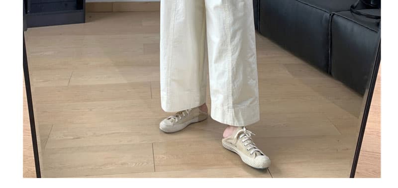지금 임산부 가을 겨울 새로운 패치워크 3 차원 더블 Pleat 넓은 측면 9 포인트 루즈핏 스트레이트 캐주얼 하이웨이스트 와이드 레그 팬츠 상세 이미지 20
