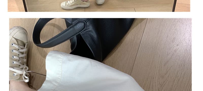 지금 임산부 가을 겨울 새로운 패치워크 3 차원 더블 Pleat 넓은 측면 9 포인트 루즈핏 스트레이트 캐주얼 하이웨이스트 와이드 레그 팬츠 상세 이미지 27