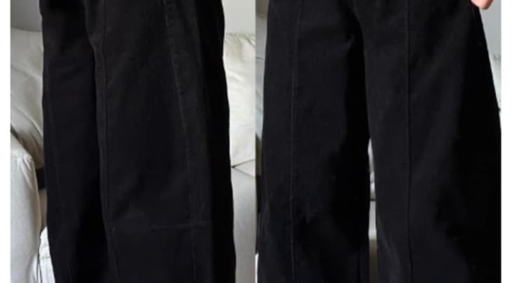 지금 임산부 바지 가을 겨울철 외출용 2026 새로운 느긋한 와이드 레그 팬츠 털이 있고 두꺼운 스트레이트 코듀로이 할머니 바지 상세 이미지 15