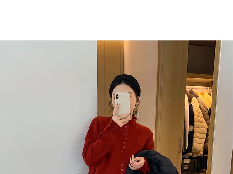 지금 임산부 패션 다용도 품격 스트레이트 반신 스커트 2026 가을 겨울철 새로운 하이웨이스트 슬림해 보이는 품격 미니 스커트 상세 이미지 31