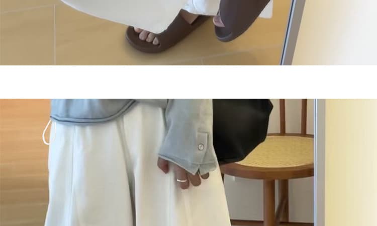 지금 임산부 한 부서 하이웨이스트 느슨함 센스 넓은 다리 모통이 칼 바지 가을 새로운 루즈핏 캐주얼 9 포인트 풍선 바지 상세 이미지 18
