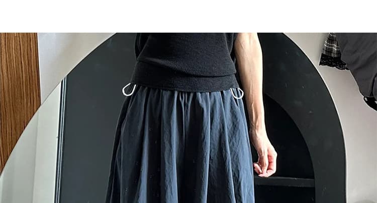 지금 임산부 일본식 랜턴 와이드 레그 팬츠 하이웨이스트 패치워크 와이드 레그 팬츠 빅 사이즈 슬림해 보이는 작은 키 꽃밭 9부 바지 상세 이미지 25