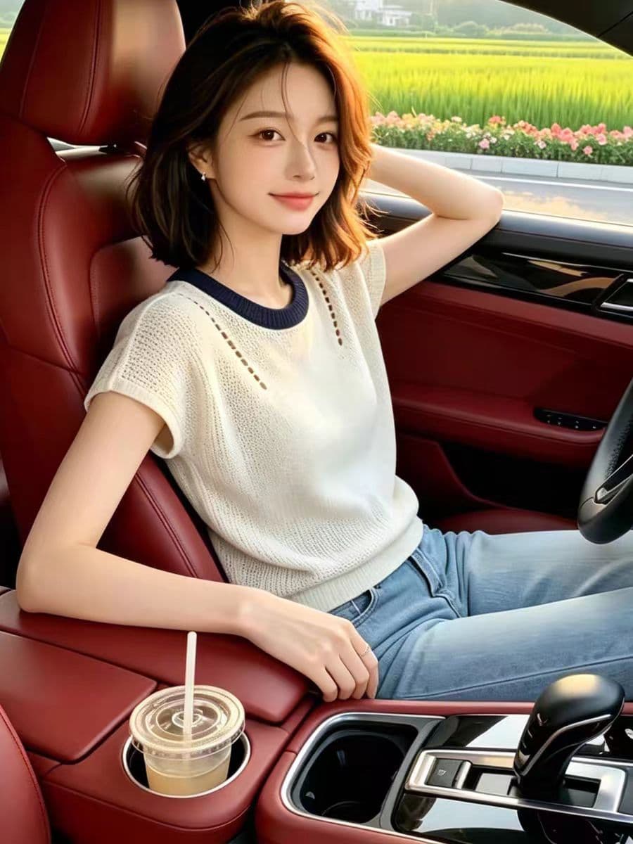 베이지 색 몸매 가꾸기 티셔츠 여성 의류 2026 여름 반팔 라운드 넥 여름 착용 가져 가라. 디자인 센스 그레이트 봐 의류 이미지 4