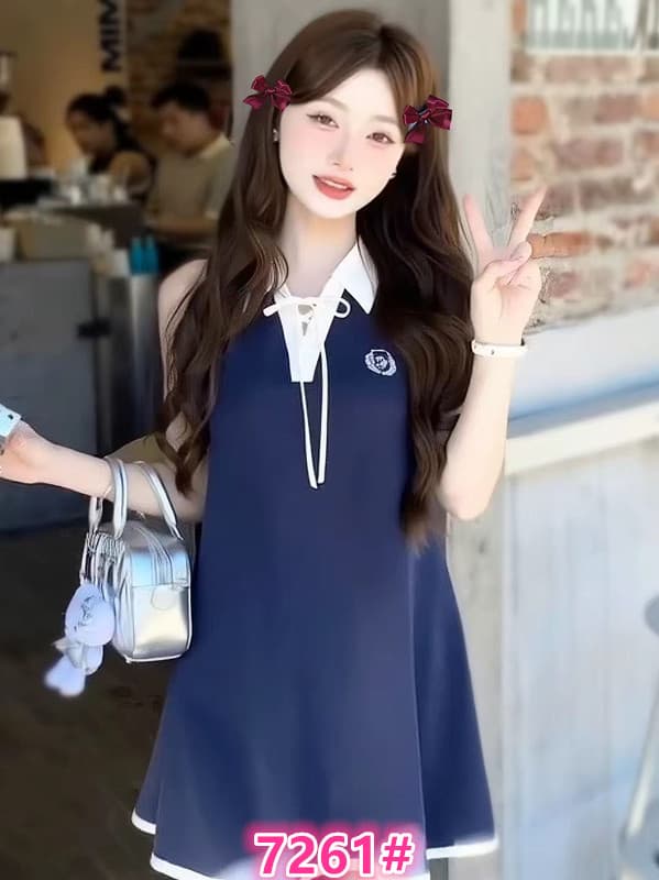 2026 그레이트 봐라. 프랑스식 사소한 드레스 여름 아름다운 아니요 명중 섹션 고유 한 아름다운 조끼 치마 작은 키 상세 이미지 1