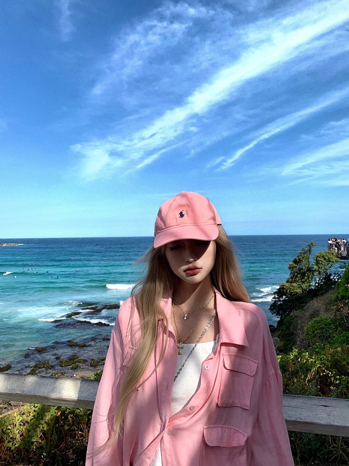 ceezzzi 천천히 조정 소금 부서 센스 긴팔 여성 셔츠 거친 가장자리 디자인 센스 작은 대중 루즈핏 슬림해 보이는 캐주얼 맨위 상세 이미지 3