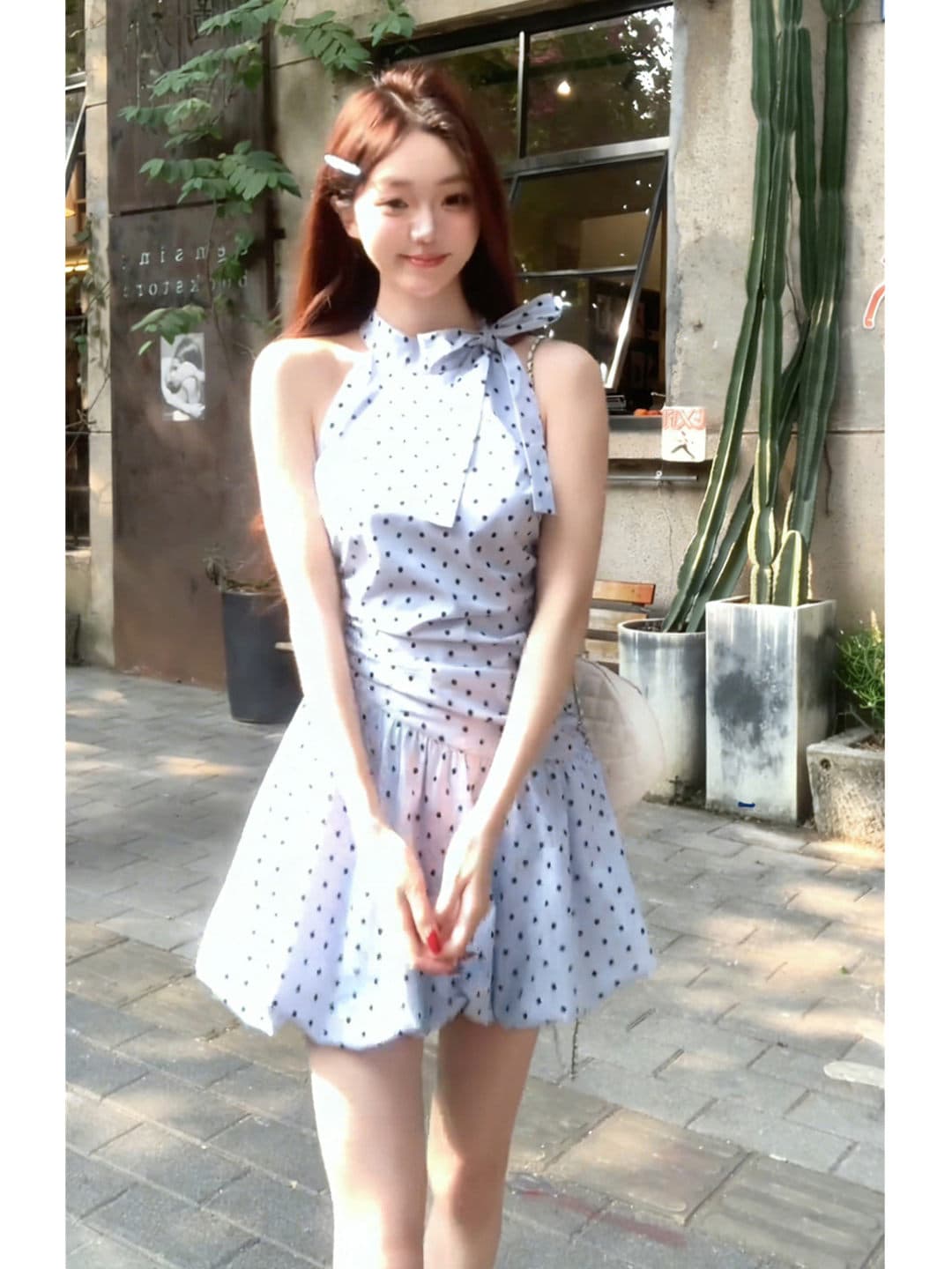 40 1 1 차가운 실크 차가운 면 사면 신축 민소매 행침 목 드레스 아이들 여름 드레스 26 새로운 프랑스식 이미지 4