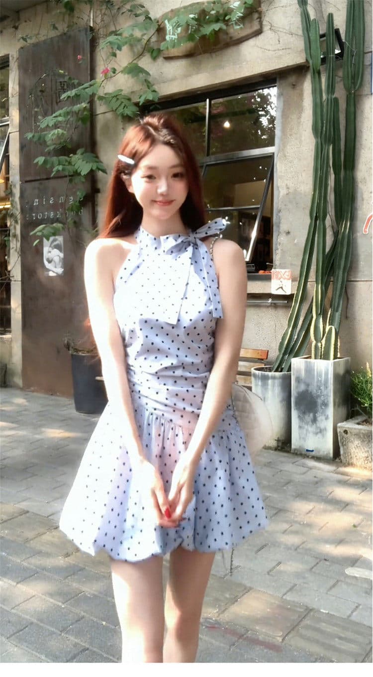 40 1 1 차가운 실크 차가운 면 사면 신축 민소매 행침 목 드레스 아이들 여름 드레스 26 새로운 프랑스식 상세 이미지 5