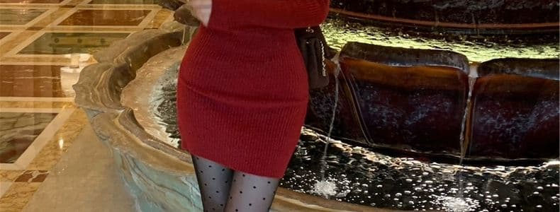 빛 럭셔리 프랑스 명문 여성 고급 회색 양모 니트 여성 드레스 가을 겨울 작은 키 만나는 섹시함 타이트 스커트 미니 스커트 상세 이미지 30
