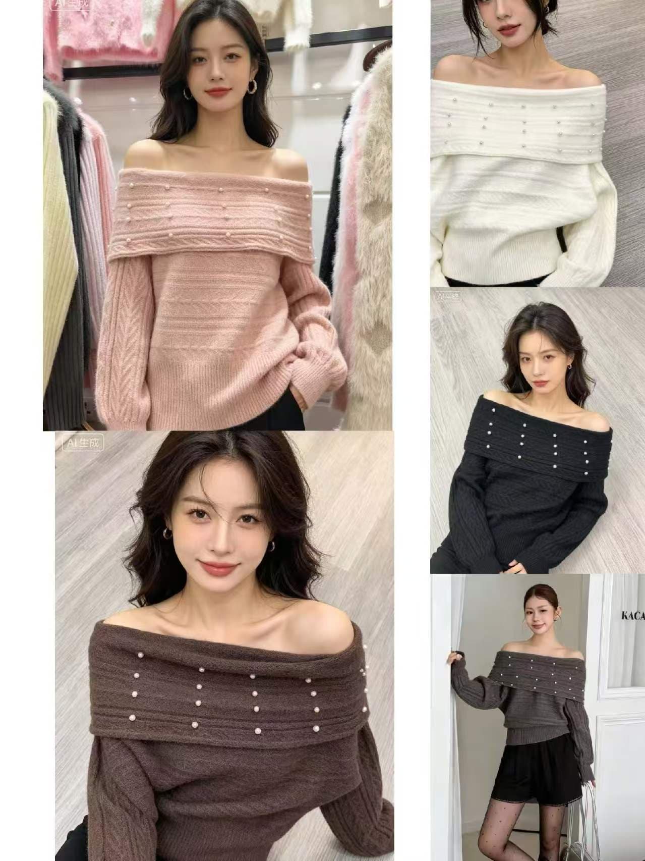 한국 restandrecreation 니트 스웨터 재킷 여성 짧은 몸매 가꾸기 rr 자수 봄 가을 오픈 가디건 긴팔 이미지 2