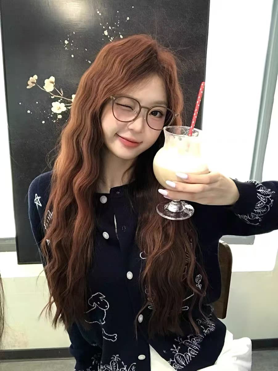 강아지 니트 스웨터 오픈 가디건 여성 2025 새로운 가을 루즈핏 한 부서 이른 가을 스웨터 코트 맨위 이미지 2