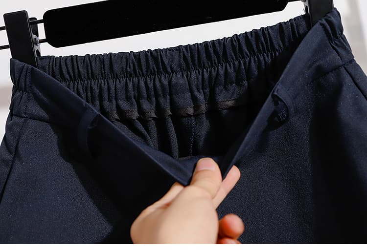 실사 가을 새로운 빅 사이즈 배 모양 몸 표지 십자가 표지 배 모통이 칼 바지 지방 mm 스트레이트 폭발 넓은 다리 여성 긴 바지 상세 이미지 12