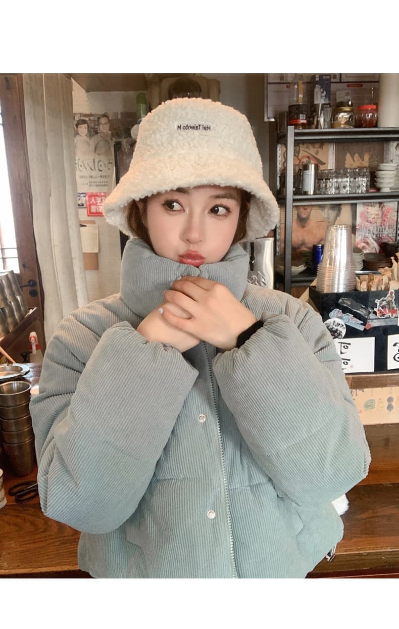한 부서 면 옷 작은 폴로 칼라 코듀로이 아래 면화 의류 두꺼운 패딩 재킷 쇼트 스타일 재킷 한국 대외 무역 국경 간 상세 이미지 19
