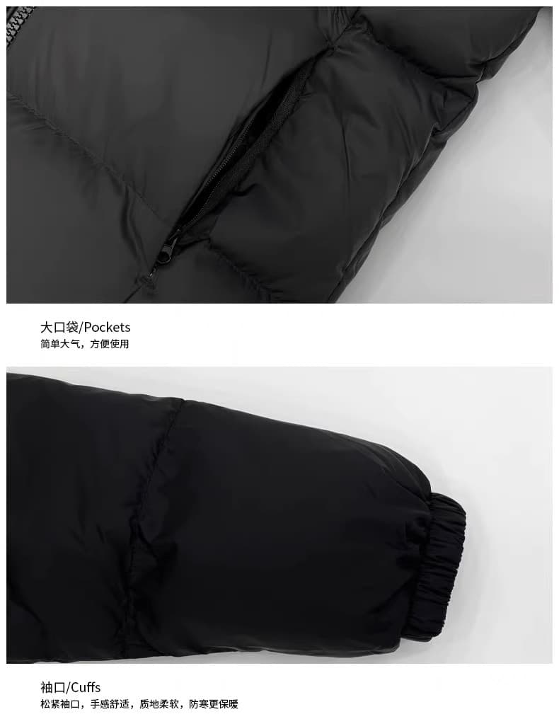 겨울 작은 키 핑크색 쇼트 스타일 다운 코트 면 의류 재킷 여자 겨울 두꺼운 학생 패딩 재킷 목화 진딧물 상세 이미지 3