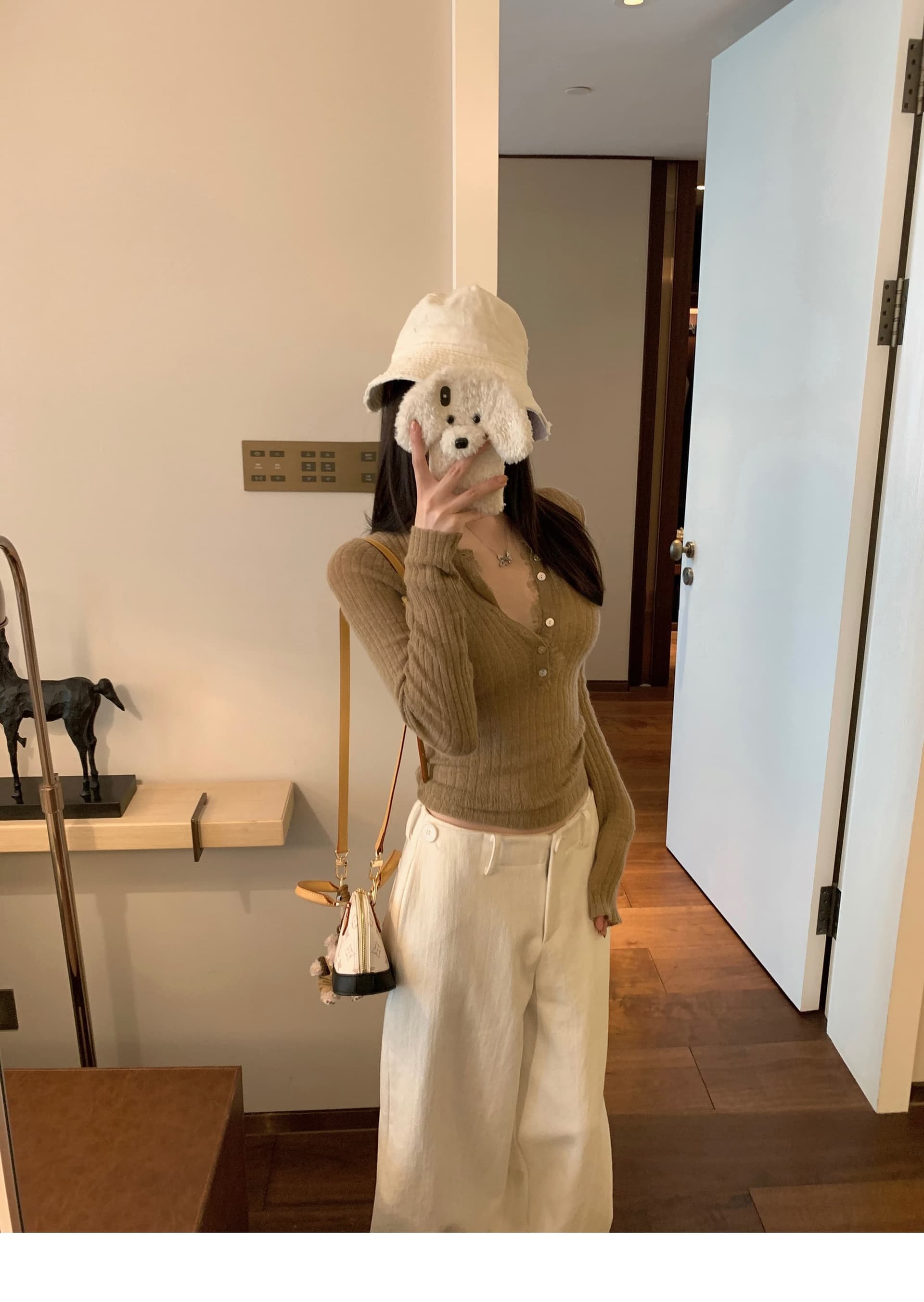 자이언트 잘 생긴 순수한 욕망 레이스 측면 V넥 긴팔 니트 스웨터 여성 가을 인사이드 가져 가라. 핫걸 몸매 가꾸기 아름다운 만나는 맨위 상세 이미지 28