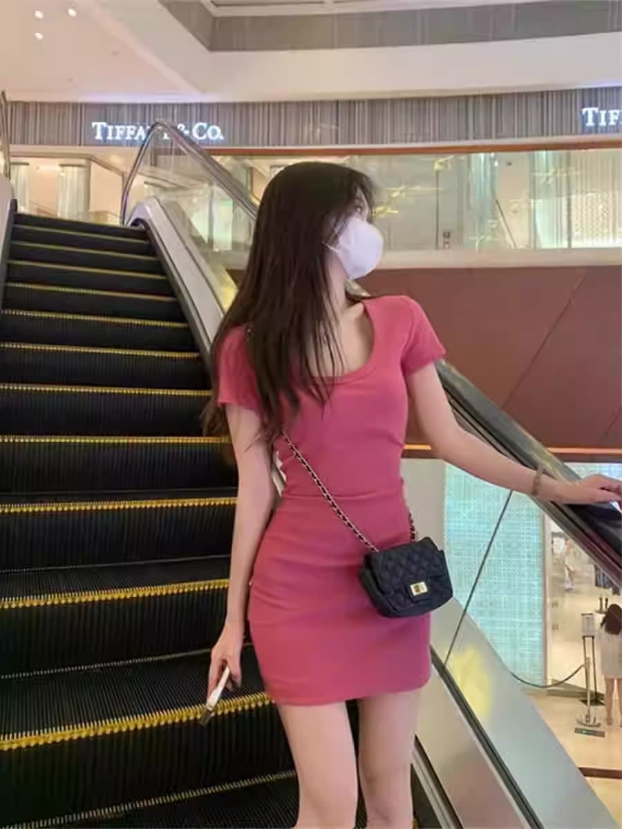 경관 그림 40 순면 210 그램 92 면 8 암모니아 Lun 여성 드레스 타이트 스커트 치마 상세 이미지 8