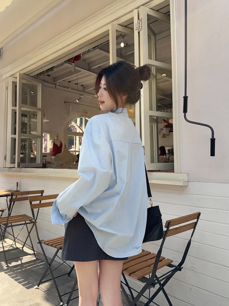 한 부서 세련된 작은 대중 디자인 센스 징 펀치 레이스업 캐주얼 화이트 셔츠 여성 긴 소매 2026 새로운 맨위 상세 이미지 18