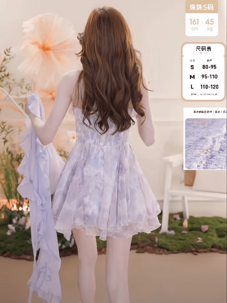 순수한 욕망 바람 프릴 쉬폰 자외선 차단 의류 여성 여름 경기 치마 외부 가져 가라. 작은 숄 얇은 카디건 코트 쇼트 스타일 블라우스 상세 이미지 9