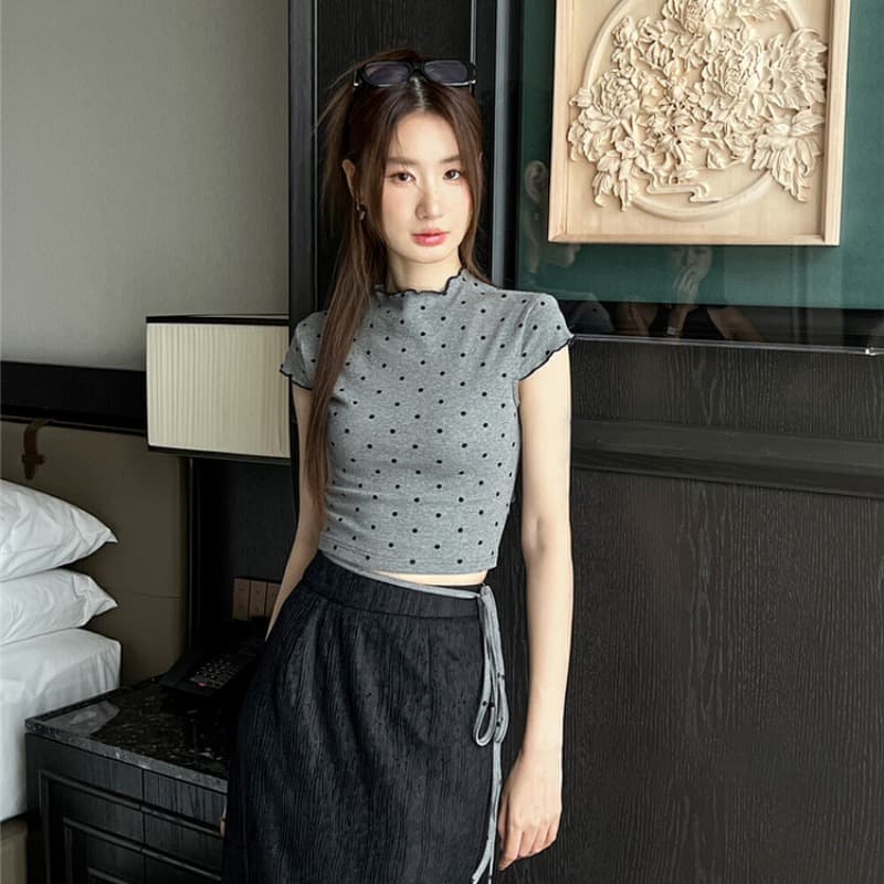 있음 선적 모달 원단 260 그램 쇼트 스타일 긍정적 인 어깨 티셔츠 맨위 이미지 5