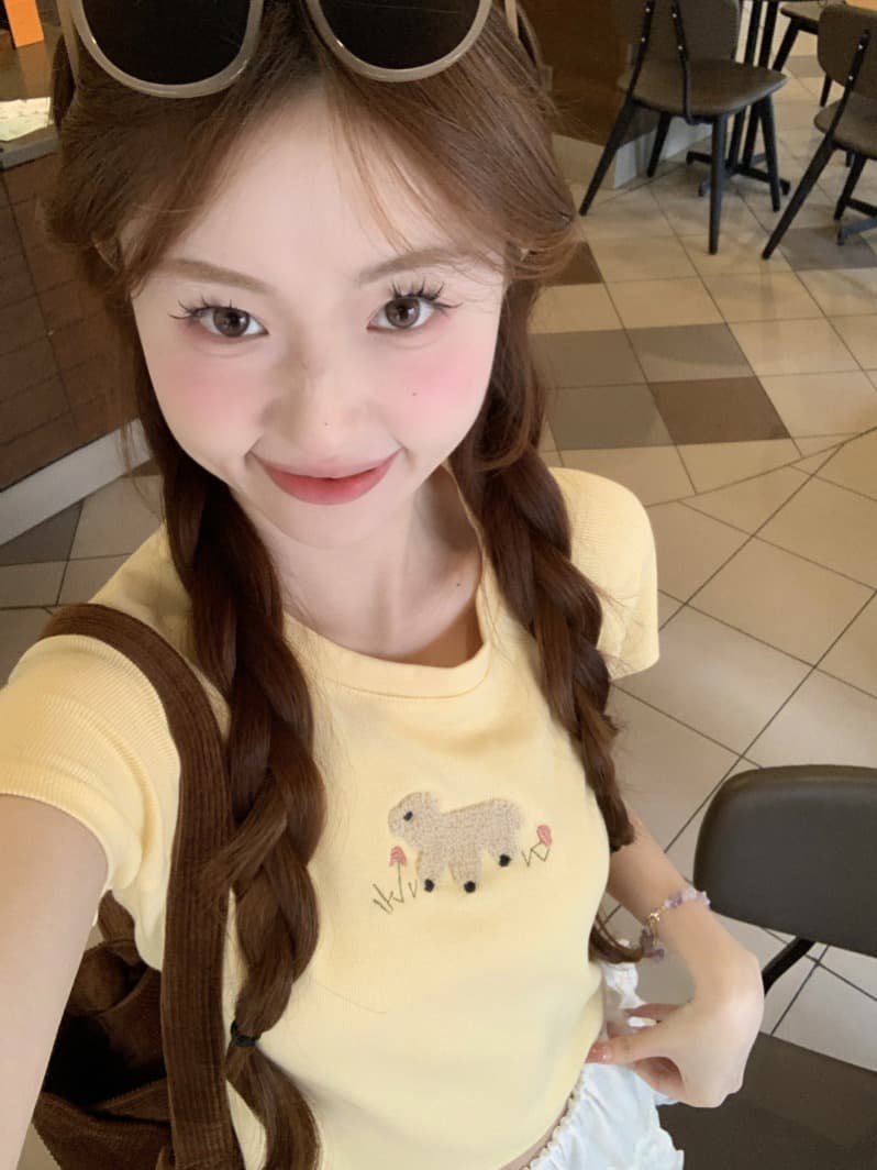 있음 선적 순면 40 210 그램 92 면 8 암모니아 Lun 작은 대중 쇼트 스타일 반팔