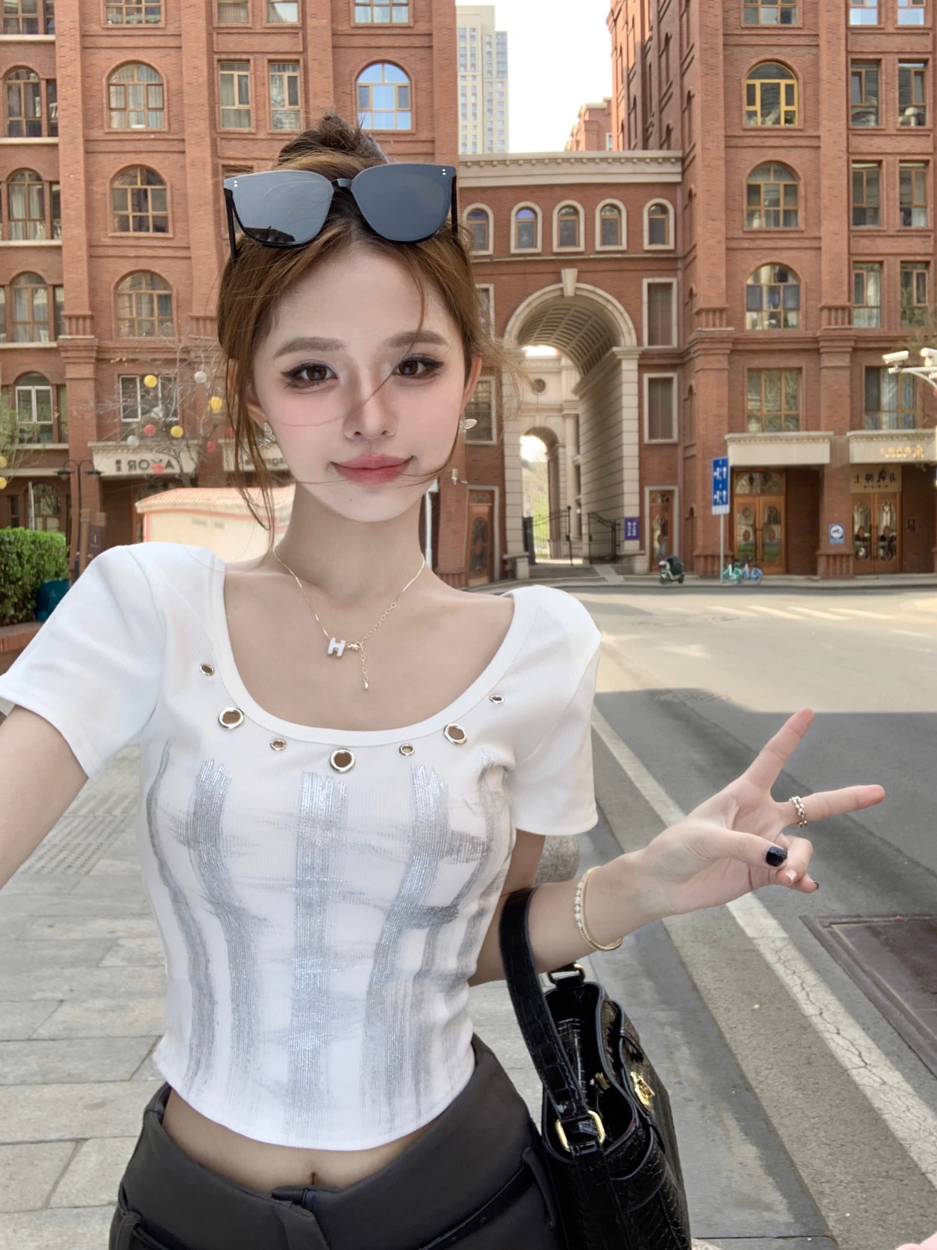 있음 선적 모달 원단 260 그램 핫걸 쇼트 스타일 맨위 상세 이미지 3