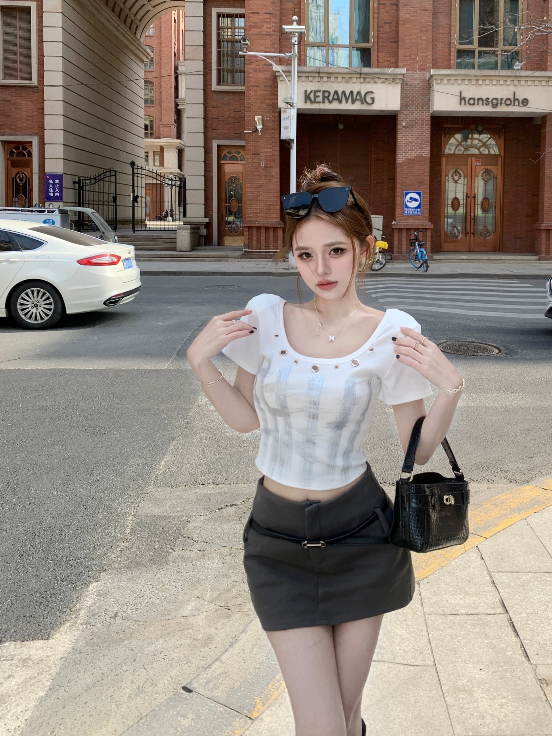 있음 선적 모달 원단 260 그램 핫걸 쇼트 스타일 맨위 상세 이미지 10