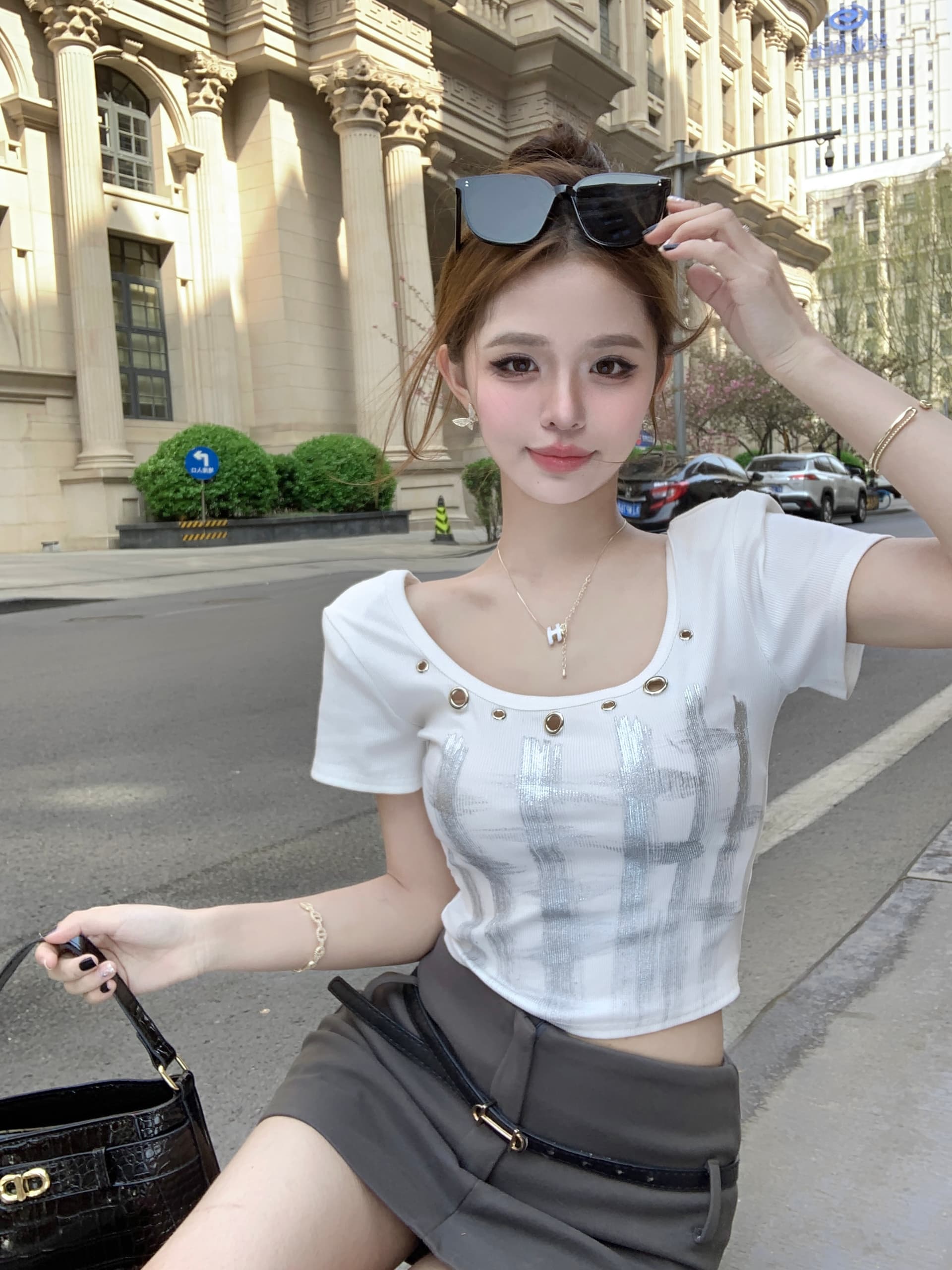 있음 선적 모달 원단 260 그램 핫걸 쇼트 스타일 맨위 상세 이미지 11