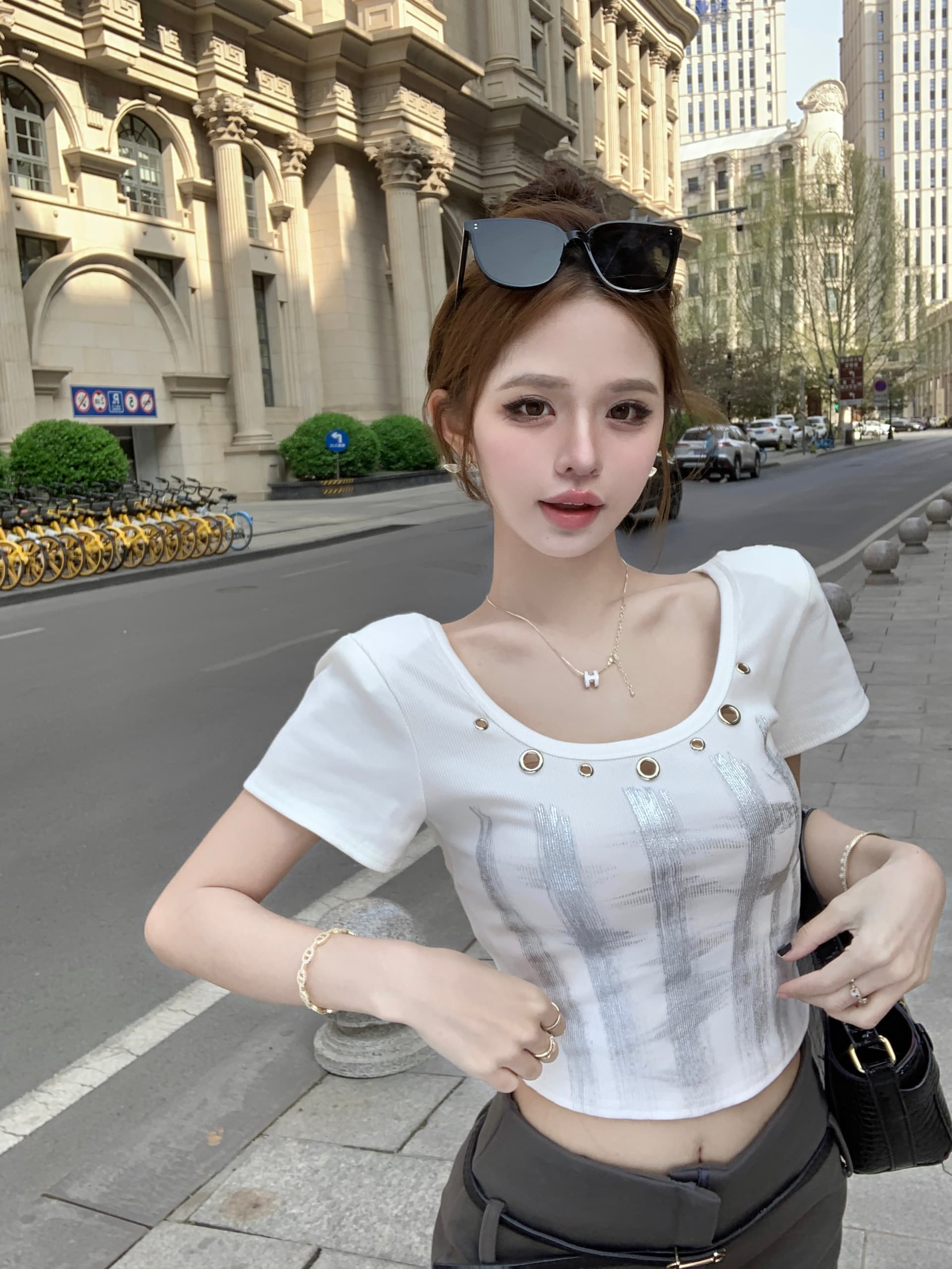 있음 선적 모달 원단 260 그램 핫걸 쇼트 스타일 맨위 상세 이미지 12