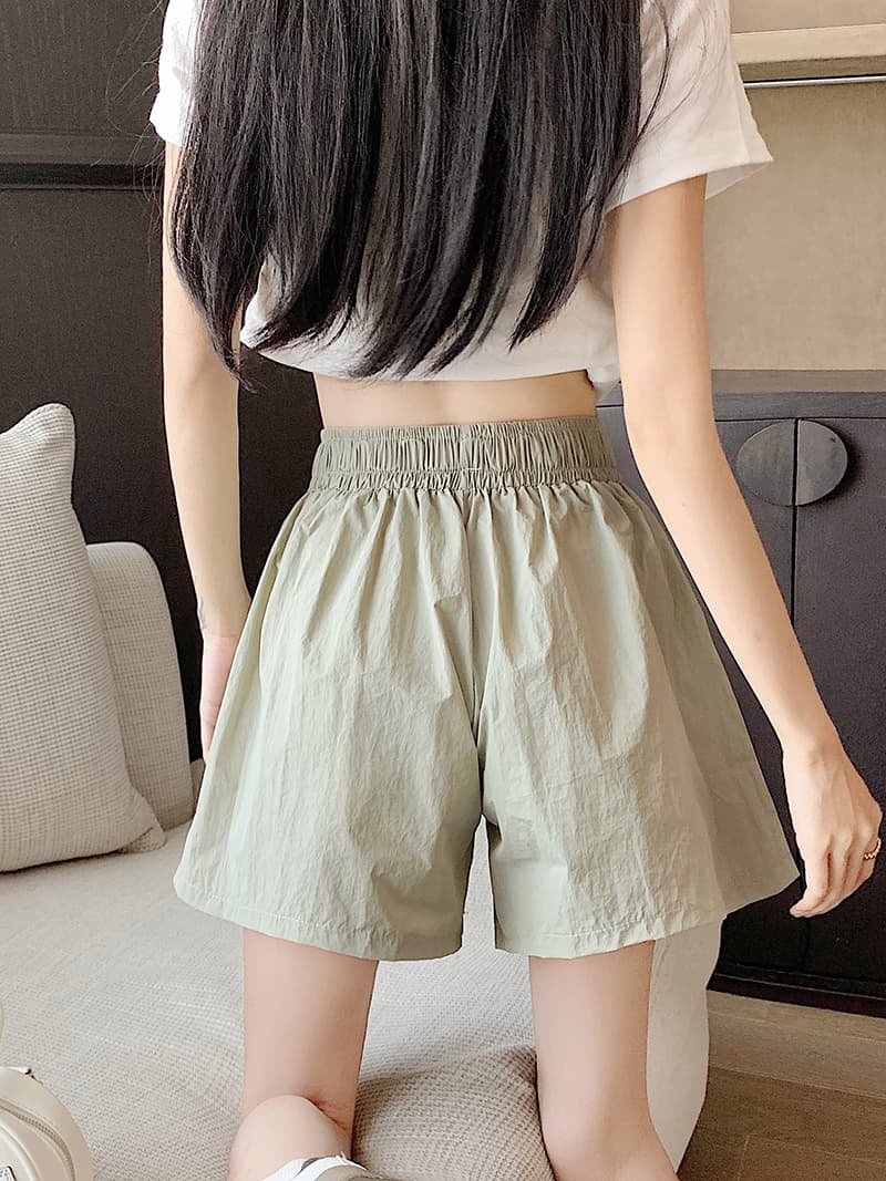 s-4xl 실사 브로케이드 면 야마모토 디자인 센스 주머니 워크웨어 팬츠 여성 루즈핏 넓은 다리 캐주얼 바지 반바지 상세 이미지 9