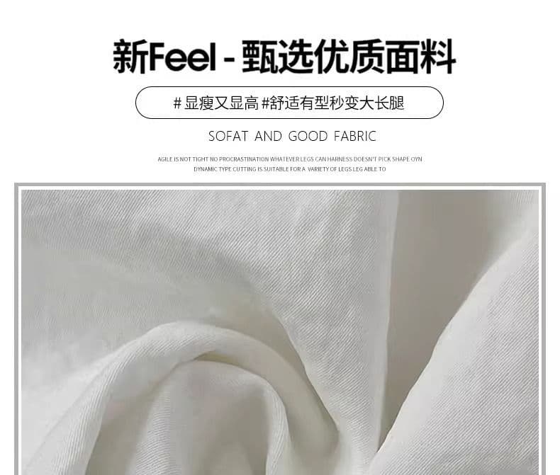해군 반신 스커트 여성 여름 얇은 하이웨이스트 한 마디 반 스커트 일본식 학원 스타일 워크웨어 미니 스커트 상세 이미지 7