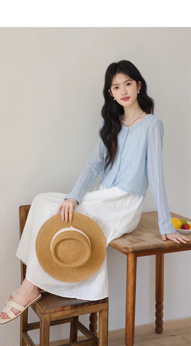 원본 것 있음 네리 화이트 프랑스식 슬립 여성 드레스 고급 센스 외국 가스 첫사랑 허리 수축 슬림해 보이는 치마 상세 이미지 9