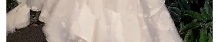 2026 새로운 프랑스식 첫사랑 불규칙 화이트 공주 생일 예복 여성 드레스 여름 아름다운 작은 키 상세 이미지 6