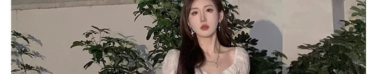 2026 새로운 프랑스식 첫사랑 불규칙 화이트 공주 생일 예복 여성 드레스 여름 아름다운 작은 키 상세 이미지 12