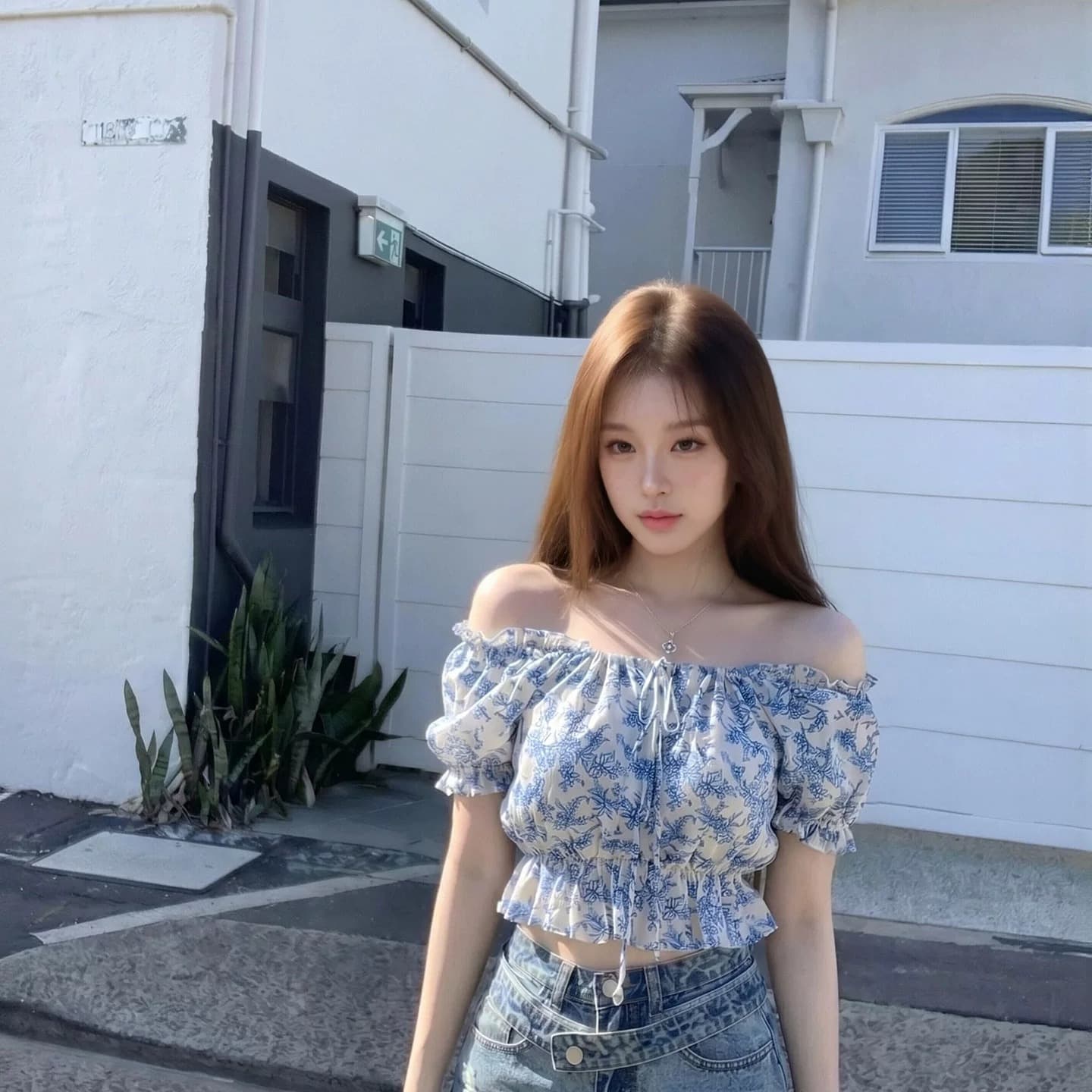 프랑스식 꽃무늬 거품 소매 셔츠 여성 여름 오프숄더 품격 작은 셔츠 허리 수축 디스플레이 얇고 작은 맨위 이미지 2