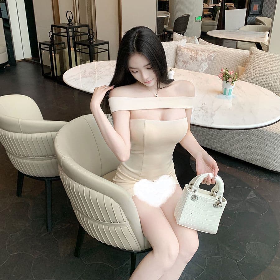 섹시함 핫걸 도파민 튜브탑 여성 드레스 여름 허리 수축 몸매 가꾸기 타이트 스커트 디스플레이 몸 품격 짧은 치마 이미지 3