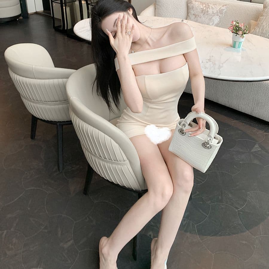 섹시함 핫걸 도파민 튜브탑 여성 드레스 여름 허리 수축 몸매 가꾸기 타이트 스커트 디스플레이 몸 품격 짧은 치마 이미지 5