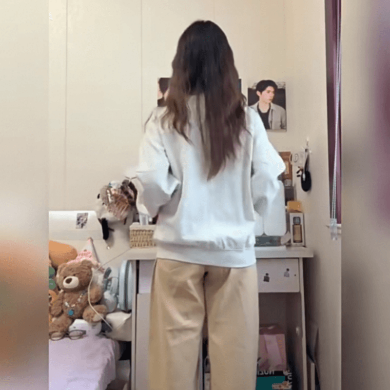 복합 원단 400g 이후 패키지 자수 폴로 칼라 봄 가을 오픈 가디건 재킷 스탠드 칼라 커플 후드티 재킷 이미지 2