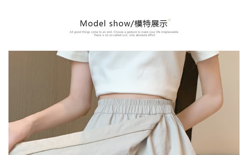 야마모토 워크웨어 치마바지 여성 여름 얇은 스타일 루즈핏 넓은 다리 오부 바지 캐주얼 얼음 실크 운동 반바지 한국 대외 무역 상세 이미지 9