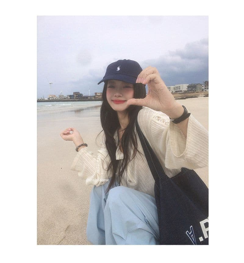 원본 한 부서 화이트 반 개방 칼라 자외선 차단 블라우스 티셔츠 여성 여름 느긋한 바람 얇고 가벼운 긴팔 맨위 한국 대외 무역 상세 이미지 17