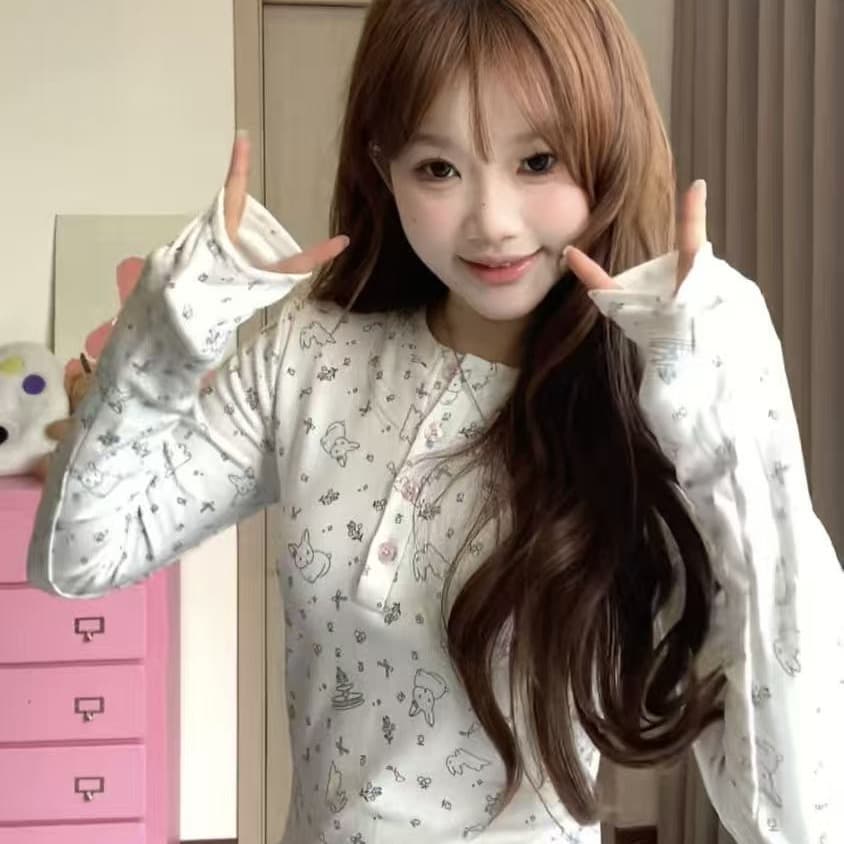 있음 선적 정가 원본 솜씨 레이스 잡아라. 털 260 그램 92 면 8 암모니아 Lun 긴팔 여성 한국 대외 무역 폭발 이미지 5