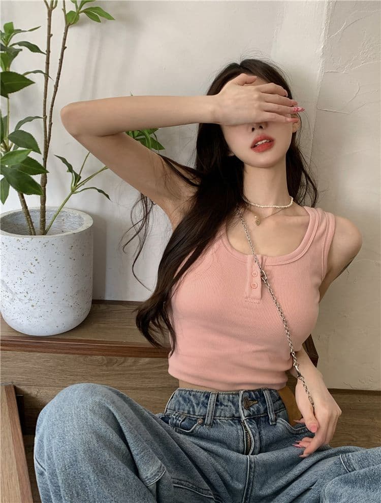 리브 250그램 순수한 욕망 핑크색 달콤한 핫걸 쇼트 스타일 인사이드 가져 가라. 만나는 조끼 여성 디자인 센스 슬립 맨위 상세 이미지 4